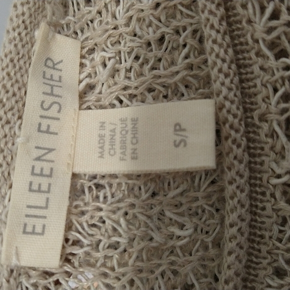 Eileen Fisher Organic Line. Blend Mesh Knit Sweater - Picture 6 of 7